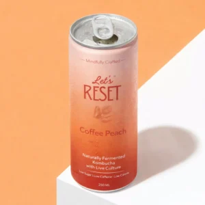 Let’s Reset Coffee Peach Kombucha thumbnail
