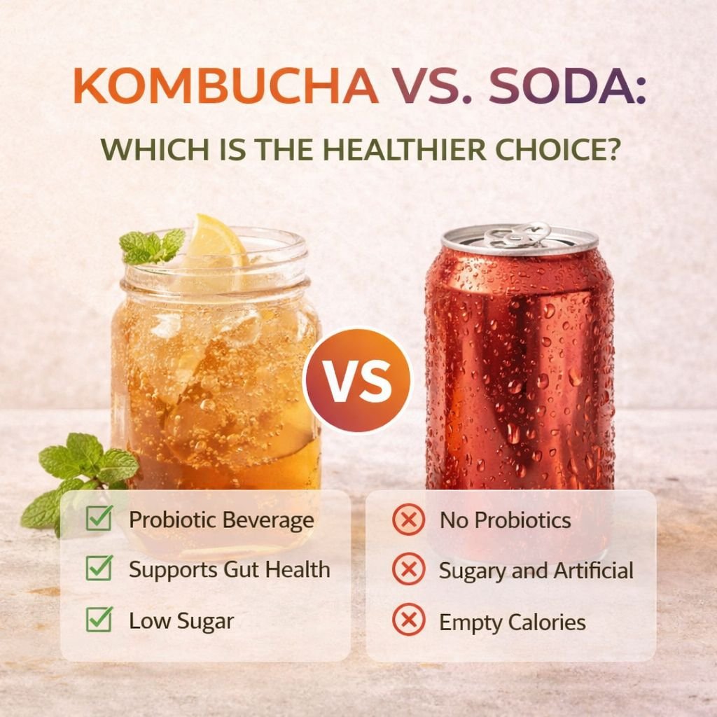 Kombucha vs Soda: Which Is the Healthier Choice?